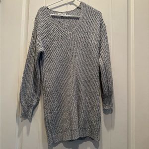 American eagle knit dress size small, color is gray